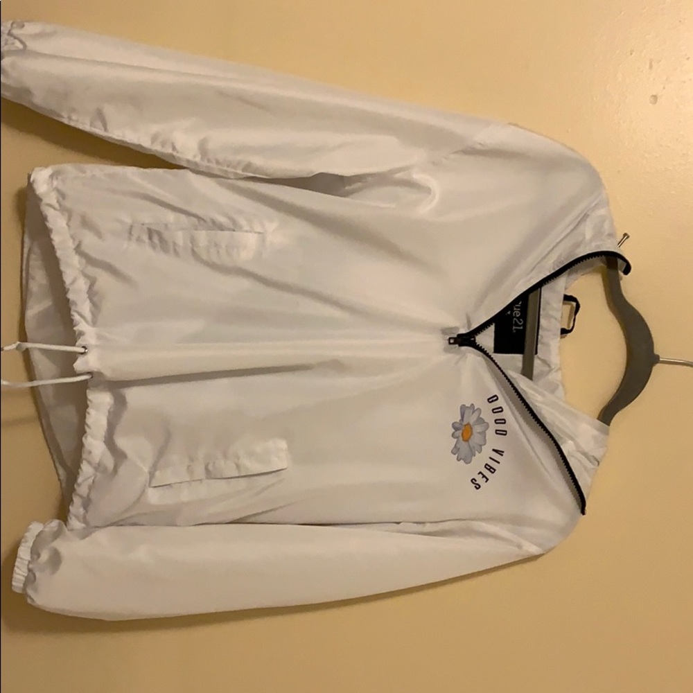 White raincoat